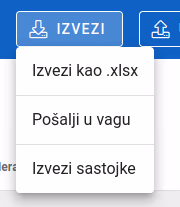 Export options