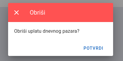 Confirm delete