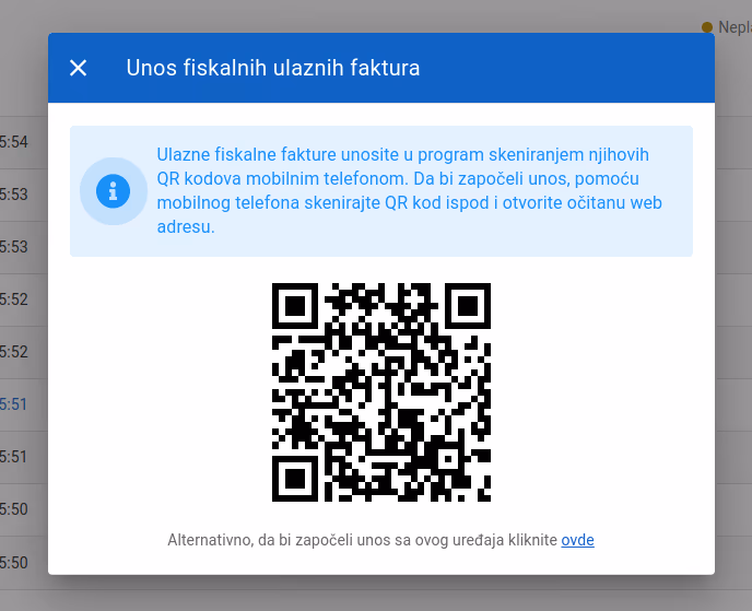 Import receipts