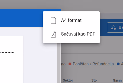 Receipt display options