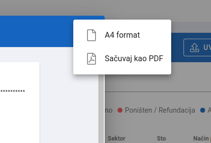 Receipt display options