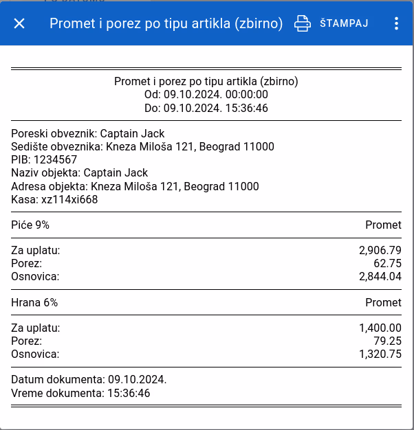 Sales reports 12 printing