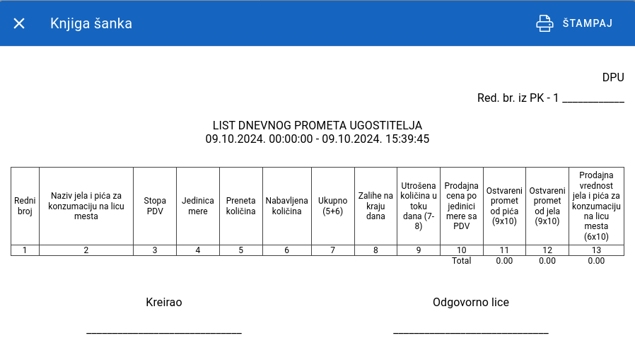 Sales reports 16 printing