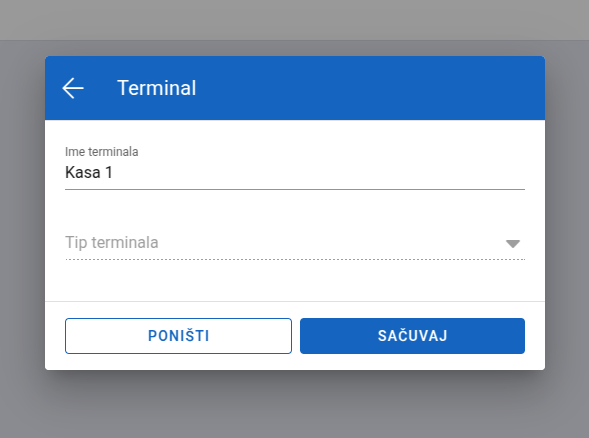 Edit terminal