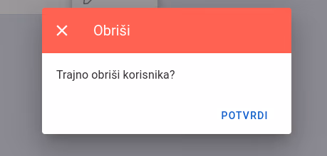 Delete user window