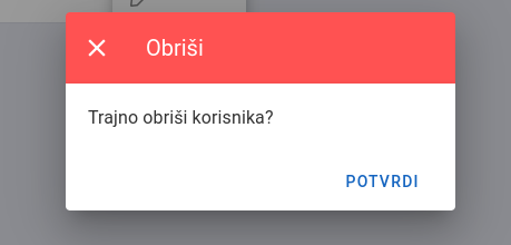 Delete user window