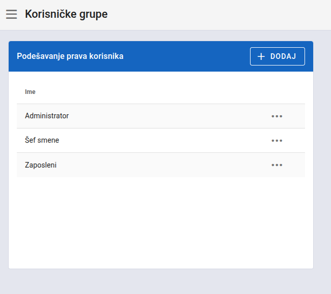 User groups