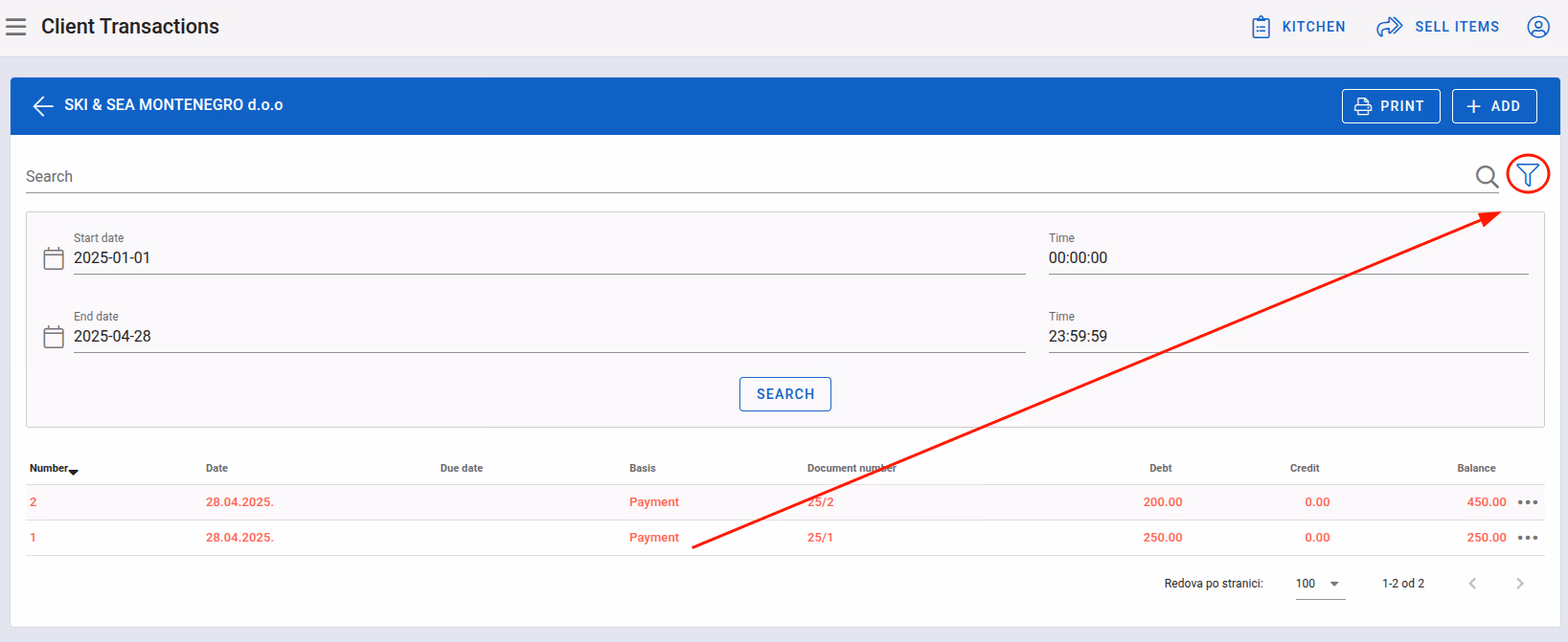 Date and time filters