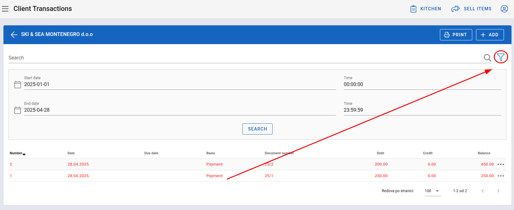 Date and time filters