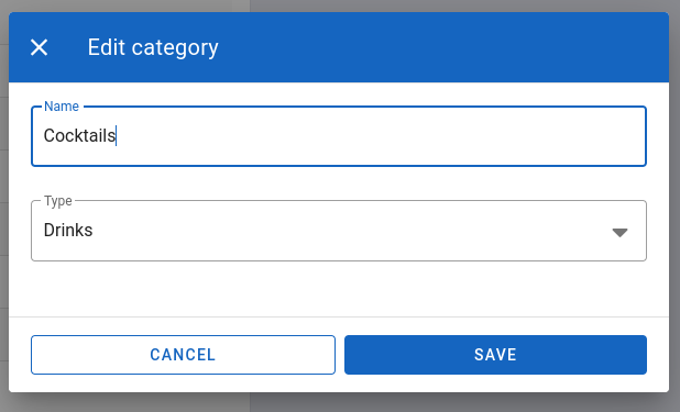 Edit category
