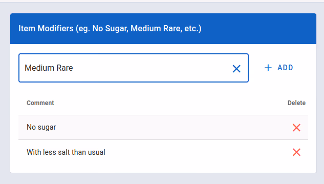 Add item modifier