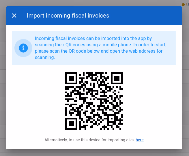 Import receipts