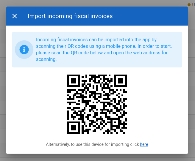 Import receipts
