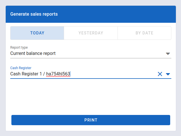 Sales reports