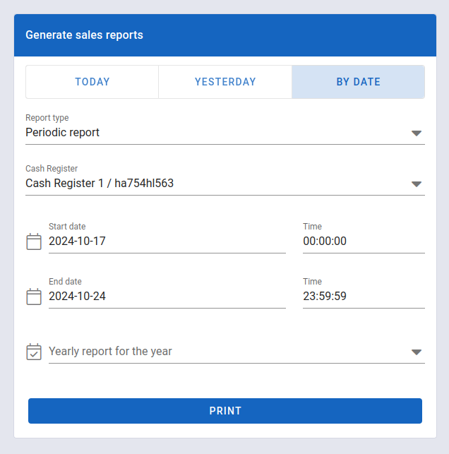 Sales reports 3.2