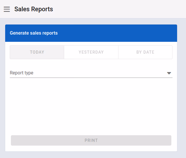 Sales reports