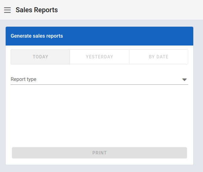 Sales reports