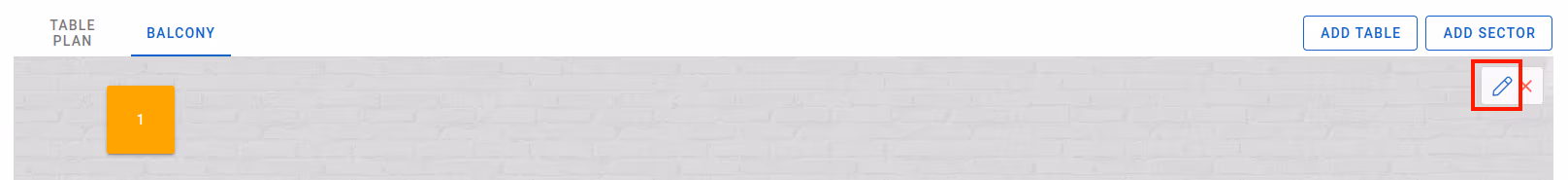 Edit sector button