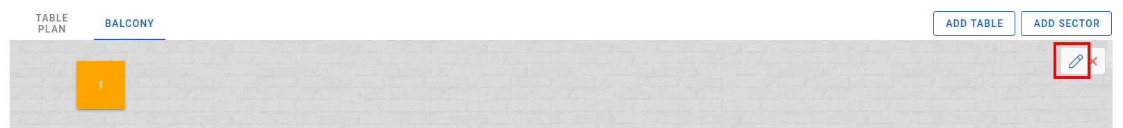 Edit sector button