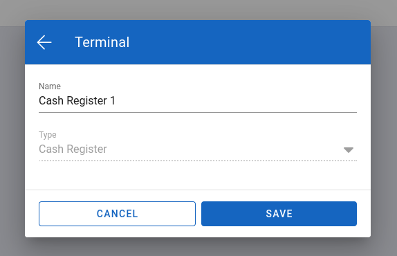 Edit terminal