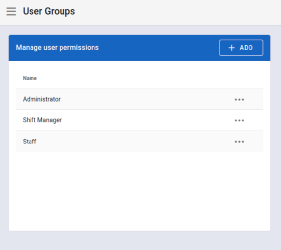 User groups