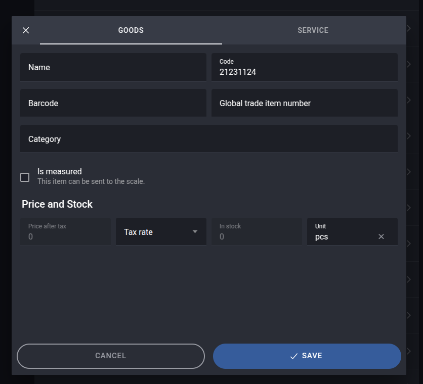 Add article form