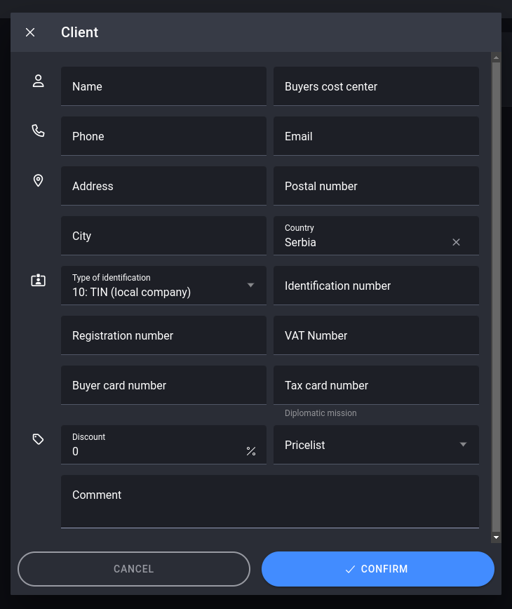 Add client