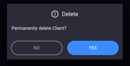 Delete client