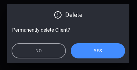 Delete client
