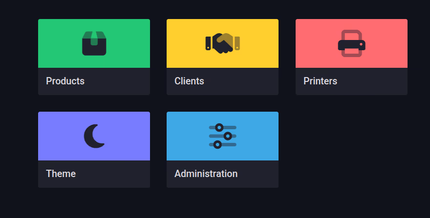 Options screen