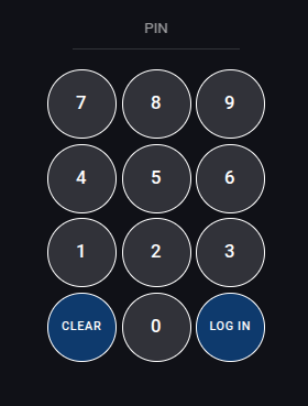 PIN form
