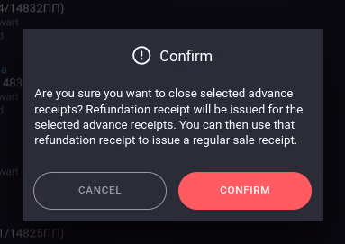 Closing advanced