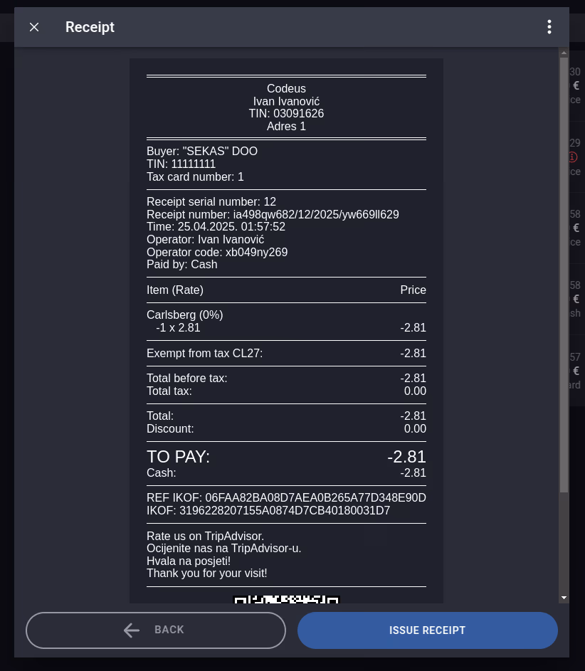 Edit receipt 5