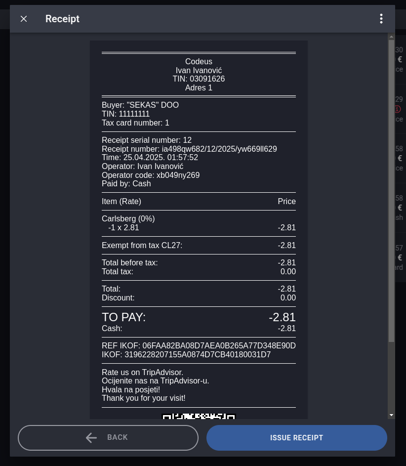 Edit receipt 5