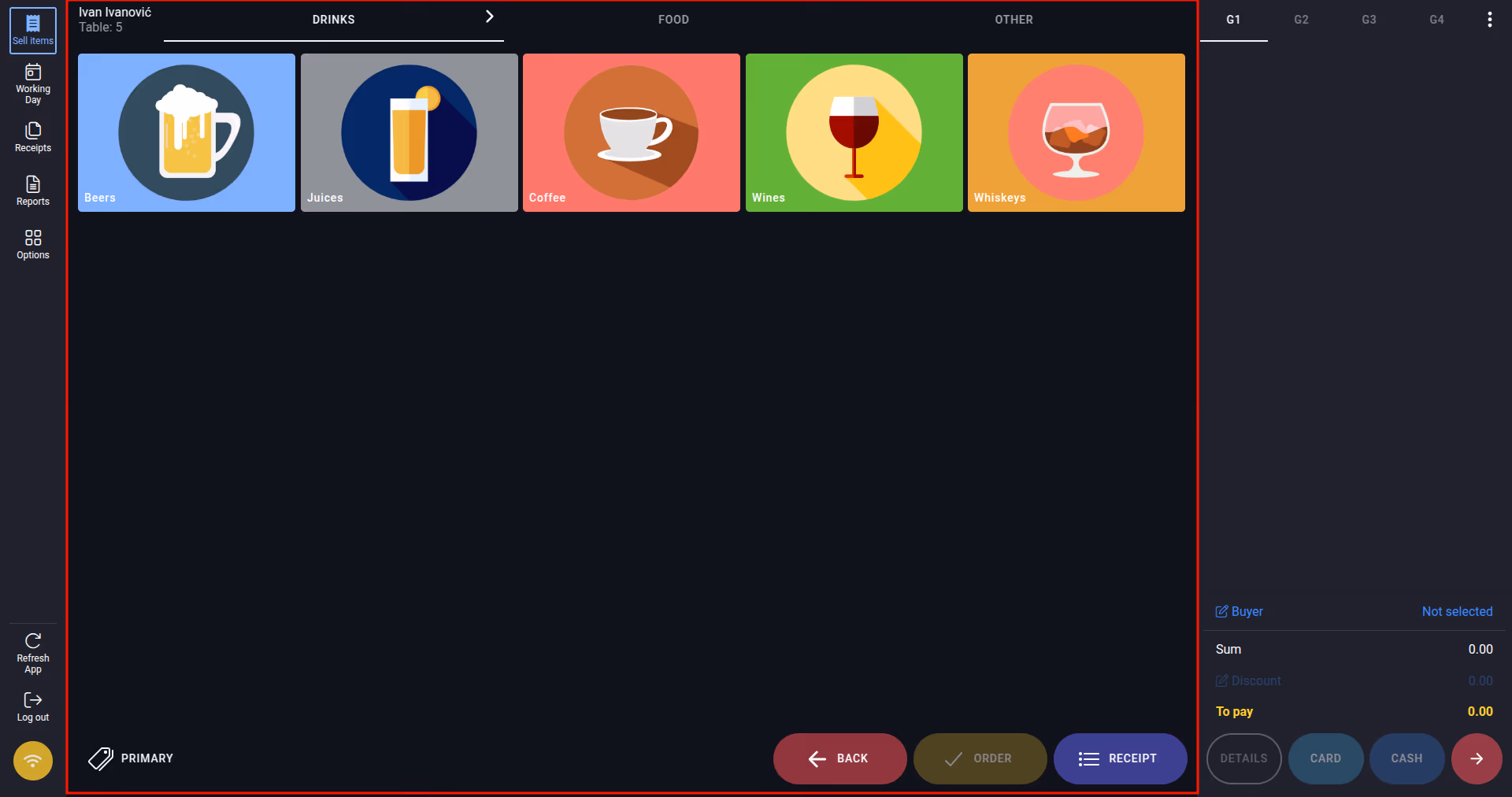 Add articles interface left