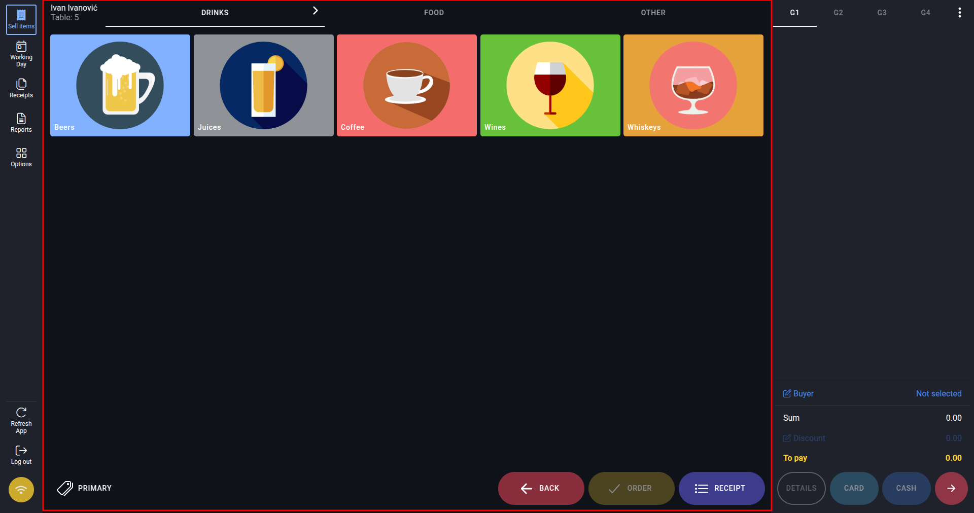 Add articles interface left