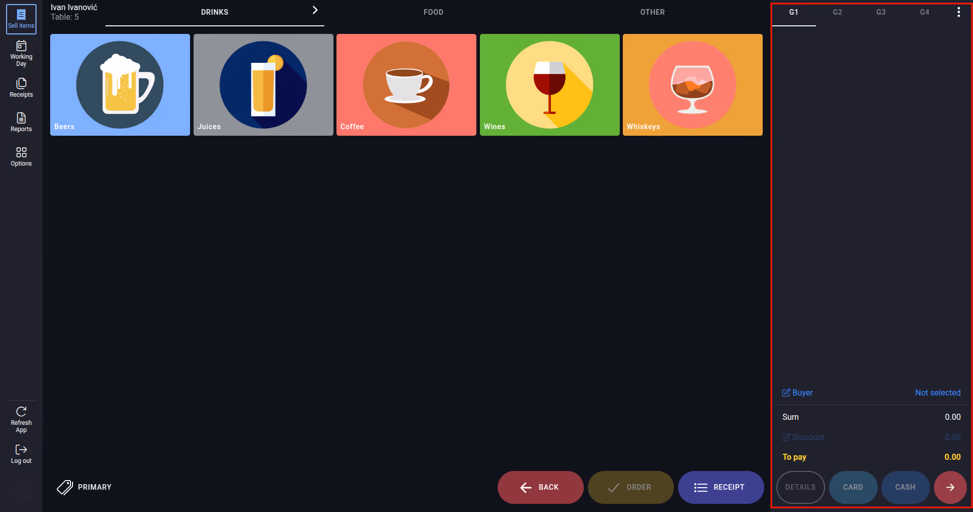 Add articles interface right
