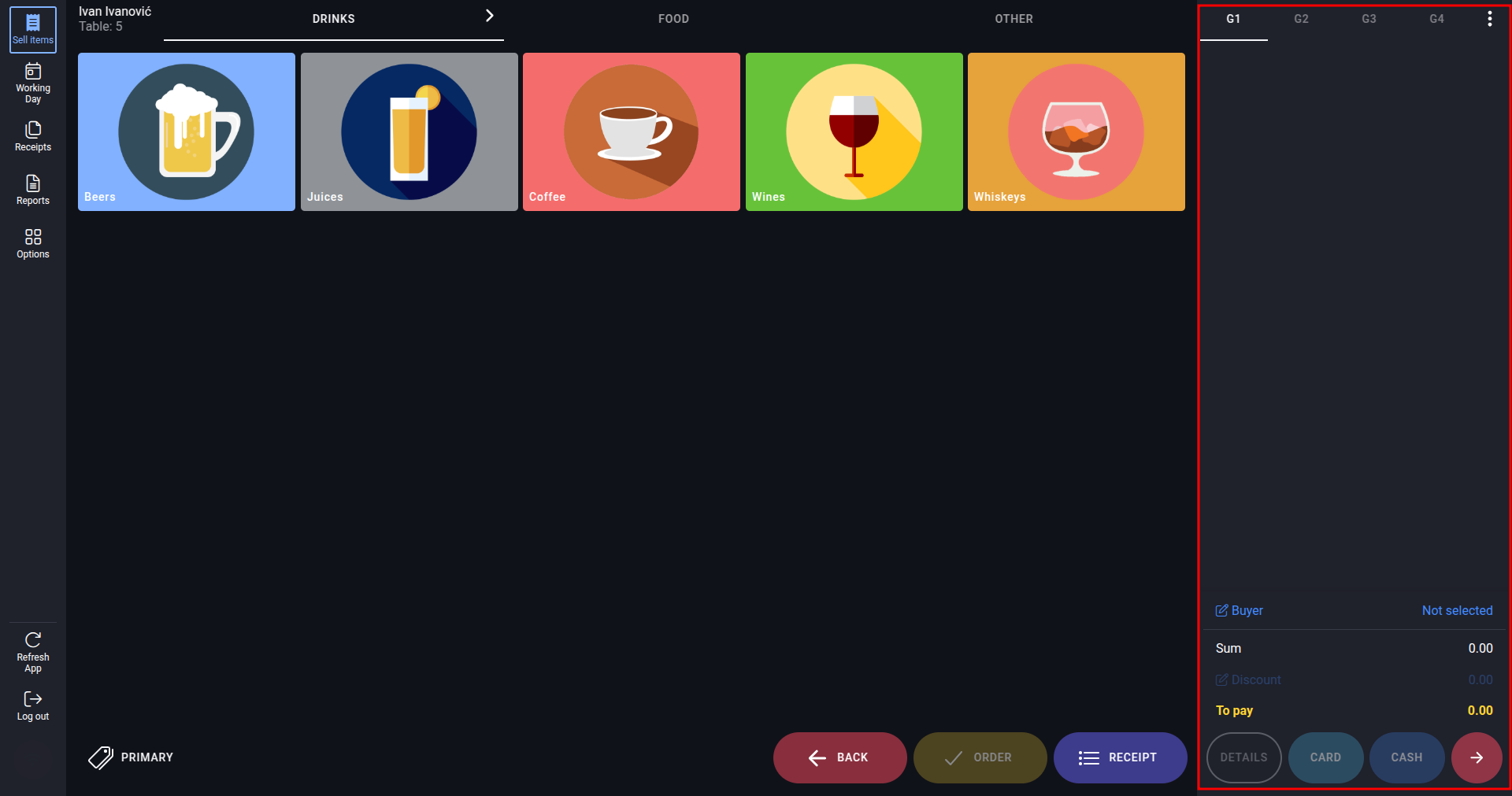 Add articles interface right