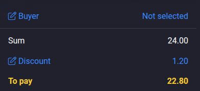 Add client button