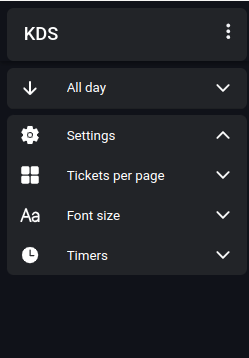KDS navigation