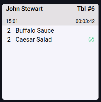 One item done