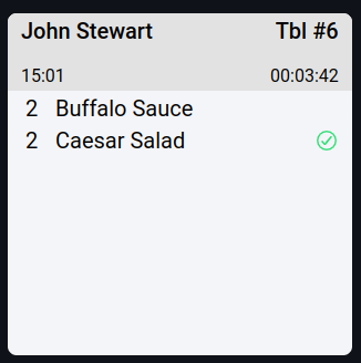 One item done