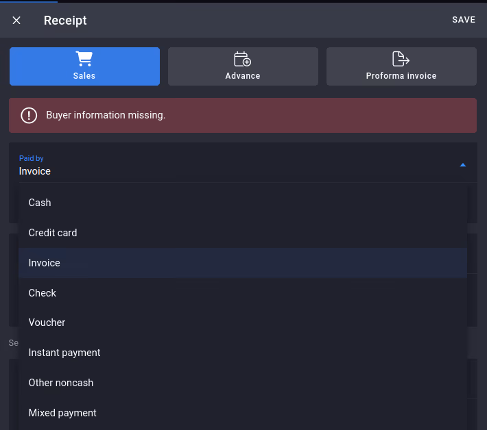Payment options