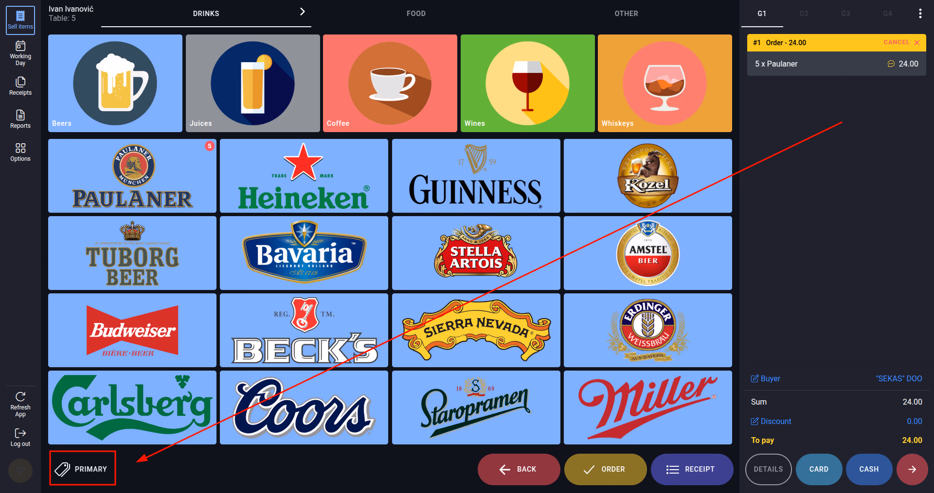 Primary pricelist indicator
