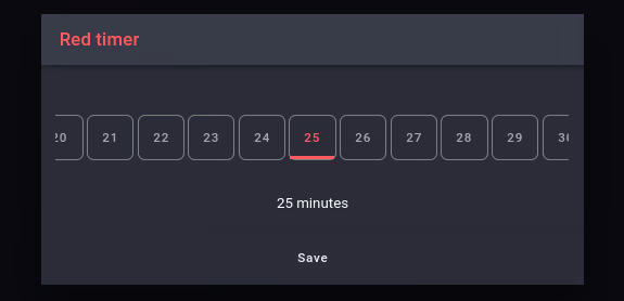 Red timer