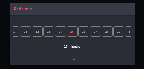 Red timer