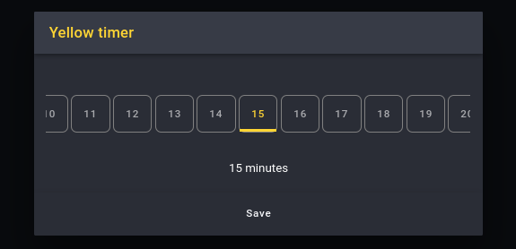 Yellow timer