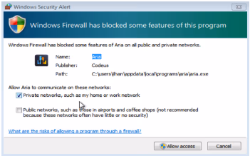 Allow access to install application