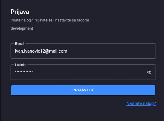 Login form