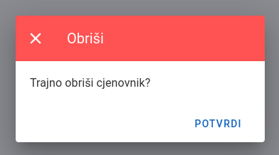 Delete Pricelist
